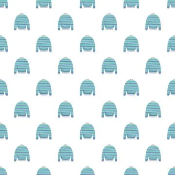 Striped sweater repeating pattern creating textile design Stock Illustration