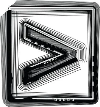 Striped symbol Stock Illustration