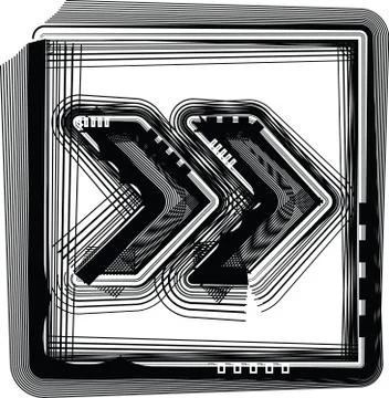 Striped symbol Stock Illustration