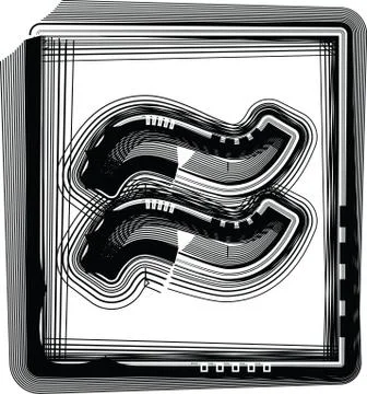 Striped symbol Stock Illustration