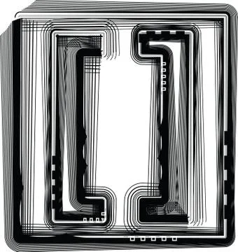Striped symbol Stock Illustration