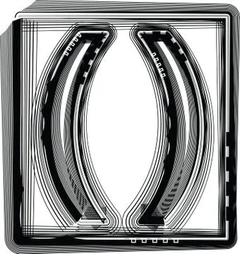 Striped symbol Stock Illustration