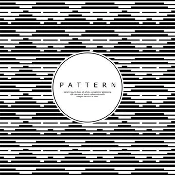 Striped triangle lines abstract pattern design. Decorative triangle pattern. Stock Illustration