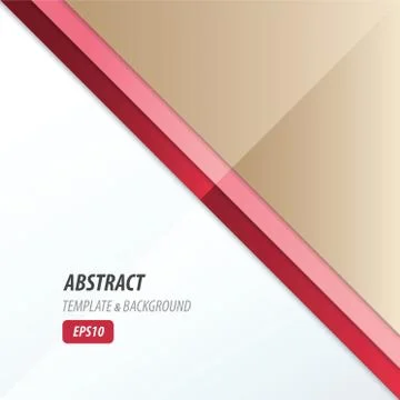 Striped triangle template design pink, red, Brown Stock Illustration