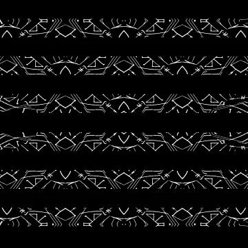 Striped Tribal Seamless Pattern Stock Illustration
