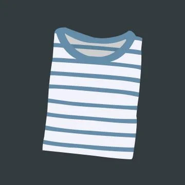 Striped tshirt Illustrazione stock