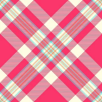 Striped vector check seamless, sixties fabric background pattern. Editable .. Stock Illustration