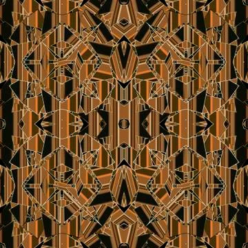 Striped vector seamless pattern. Geometric abstract colorful background. Repeat Stock Illustration