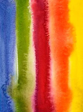 Striped watercolor pattern Stock Illustration