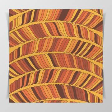 Striped wave brown Pattern Stock Illustration