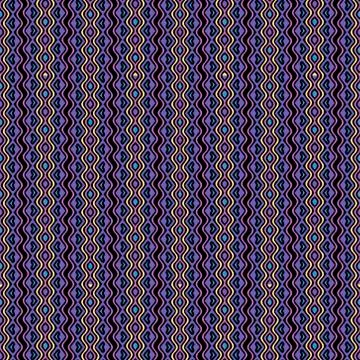 Striped wave lines seamless pattern. Vector colorful tribal background. Ethni Stockillustratie