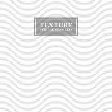 Striped wave seamless background. Wavy repeatable geometric pattern - gray Stockillustratie