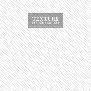 Striped wave seamless background. Wavy repeatable geometric pattern - gray Stock Illustration