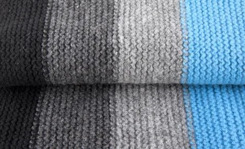 Striped woolen textile Stock Photos