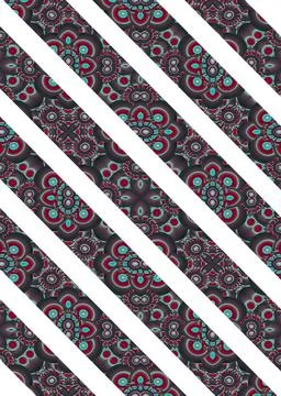 Stripes Background Pattern White background with patterned stripes borders... Stock Photos