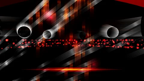 Stripes, balls, light, movement. Header. Animatic background. Visual effects Stock Footage 280252835