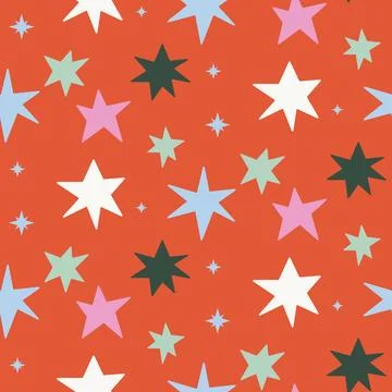 Stripes Christmas seamless pattern Stock Illustration
