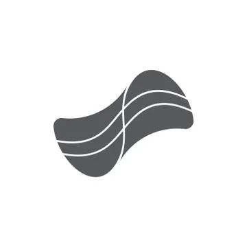 Stripes flow shape logo vector Stockillustratie