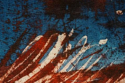 Stripes, hot batik, background texture, handmade on silk, abstract surrealism Stock Illustration