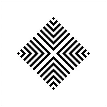 Stripes Motifs Pattern in Black White. Vector Illustration Mix-20 Stock Illustration