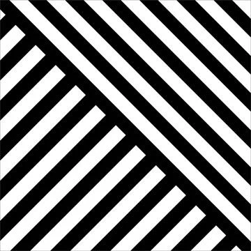 Stripes Motifs Pattern in Black White. Vector Illustration Mix BW-3 Stock Illustration