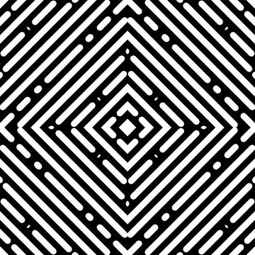 Stripes Motifs Pattern in Black White Stock Illustration