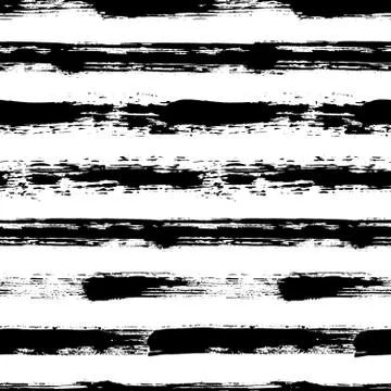 Stripes Pattern from Brush Strokes Stock Illustration