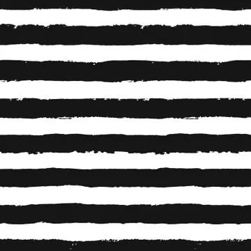 Stripes Pattern from Brush Strokes Stock Illustration
