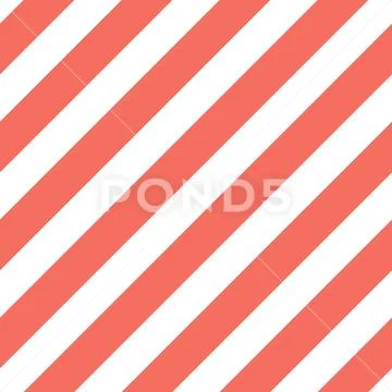 Stripes pattern in Living Coral color. Abstract geometric background Stock Illustration