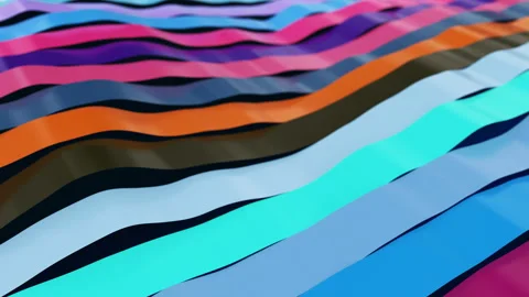 Stripes rainbow wave background. Stock Footage 150215803