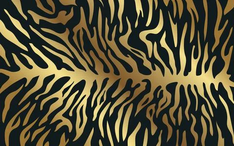 Stripes on the skin of a tiger. Stock Illustration