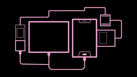Stripes technology circuit board vector concept abstract background Illustrazione stock