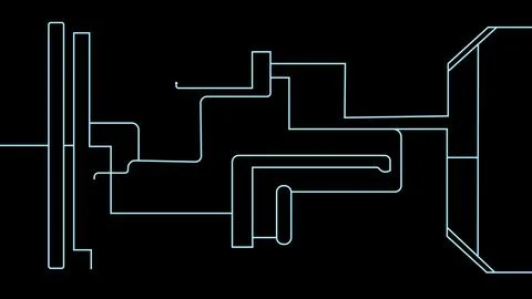 Stripes technology circuit board vector concept abstract background Illustrazione stock