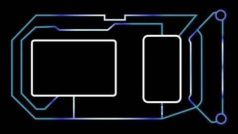 Stripes technology circuit board vector concept abstract background Illustrazione stock