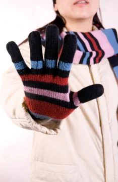 Striping Gloves Foto stock