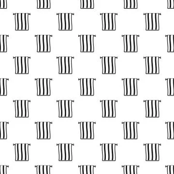 Stripped towel pattern seamless vector Illustrazione stock