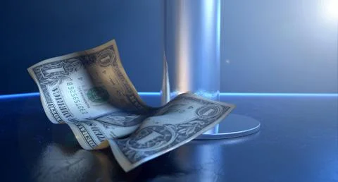 Stripper tips on stage Stock Illustration