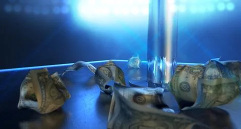 Stripper Tips On Stage Stock Illustration