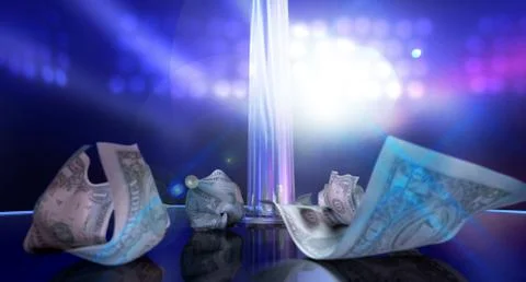 Stripper Tips On Stage Stock Illustration