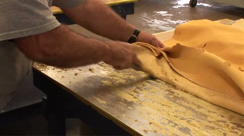 Stripping sheet metal Stock Footage 8652328