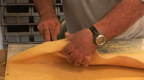 Stripping sheetmetal Stock Footage 8652354