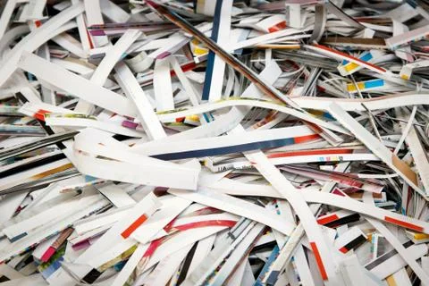 Strips of colored paper Foto stock