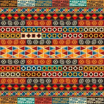 Strips motifs pattern Seamless pattern design with various strips motifs C... Stock Photos