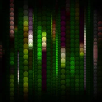 Strips of shiny colored circles Stock Illustration