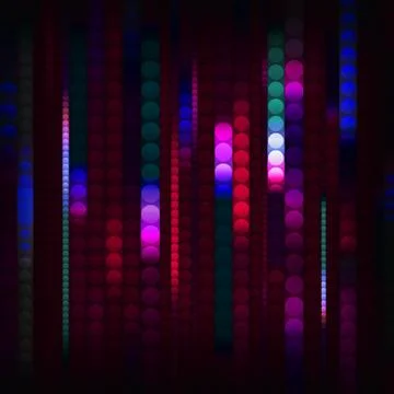 Strips of shiny colored circles Stock Photos