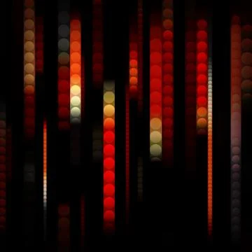 Strips of shiny colored circles Stock Photos