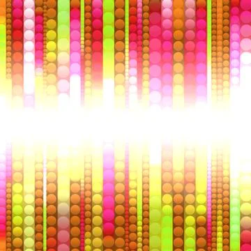 Strips of shiny colored circles Stock Photos