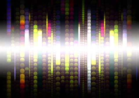 Strips of shiny colored circles Stock Photos