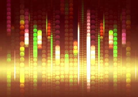 Strips of shiny colored circles Stock Photos