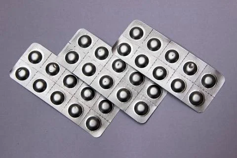 Strips of Tablets Stock Photos